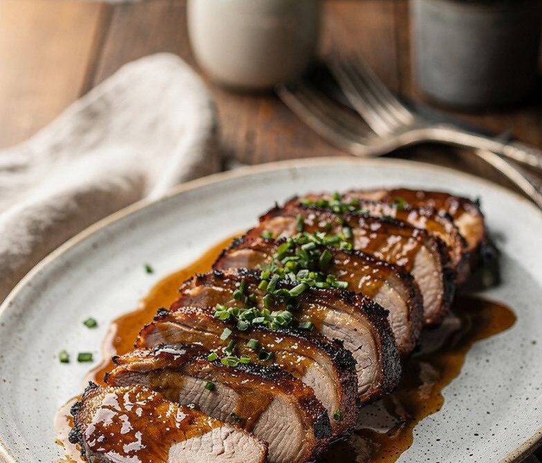 Smoked Pork Tenderloin with Bourbon Brown Sugar Glaze