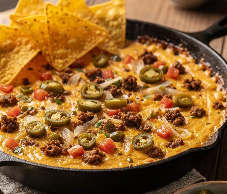 Smoked Queso Dip with Chorizo and Green Chiles
