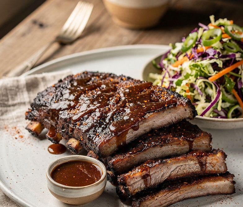 Smoked St. Louis Ribs With Honey Chipotle BBQ Glaze