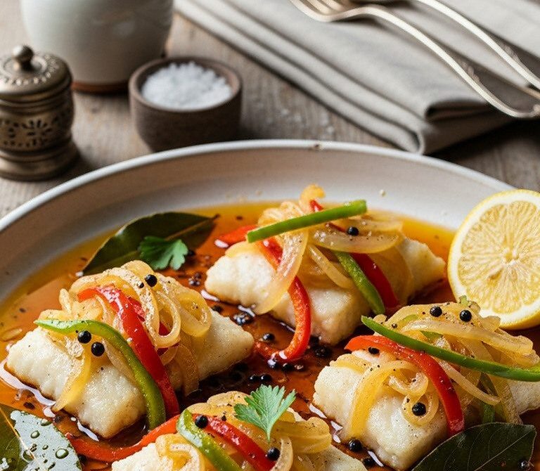 Spanish-Style Pescado En Escabeche With Smoked Paprika Marinade