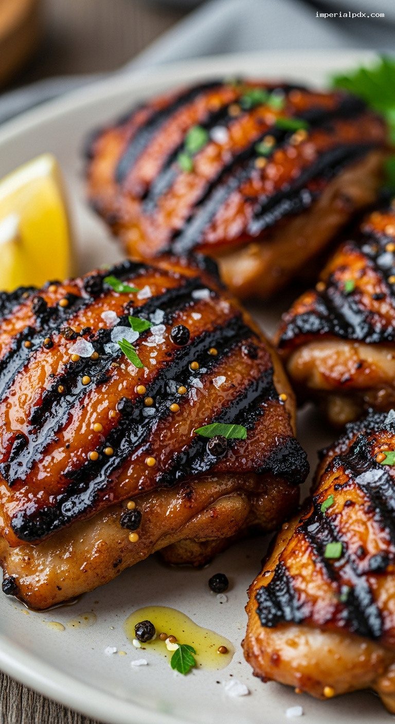 Thracian-Style Grilled Hardaliye Chicken With Grape Must Marinade – Closeup