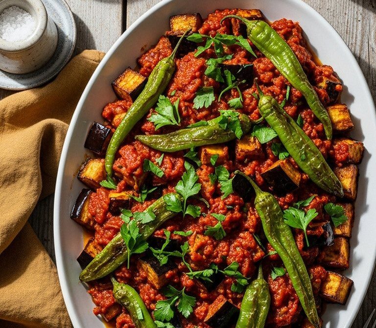 Turkish Şakşuka Veggie Medley With Garlicky Tomato Sauce