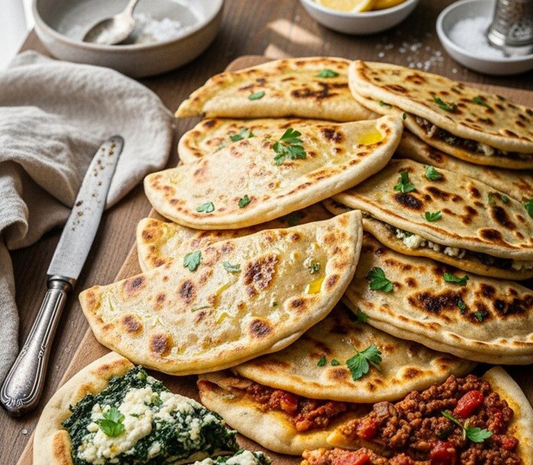 Turkish Gözleme Picnic Pockets With Savory Fillings
