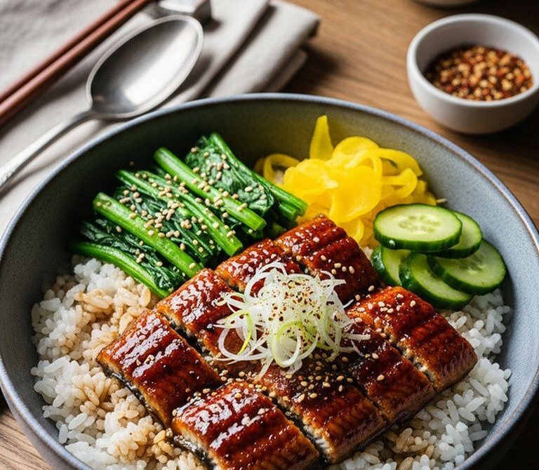 Unagi Kabayaki Rice Bowl with Sweet Soy Glaze