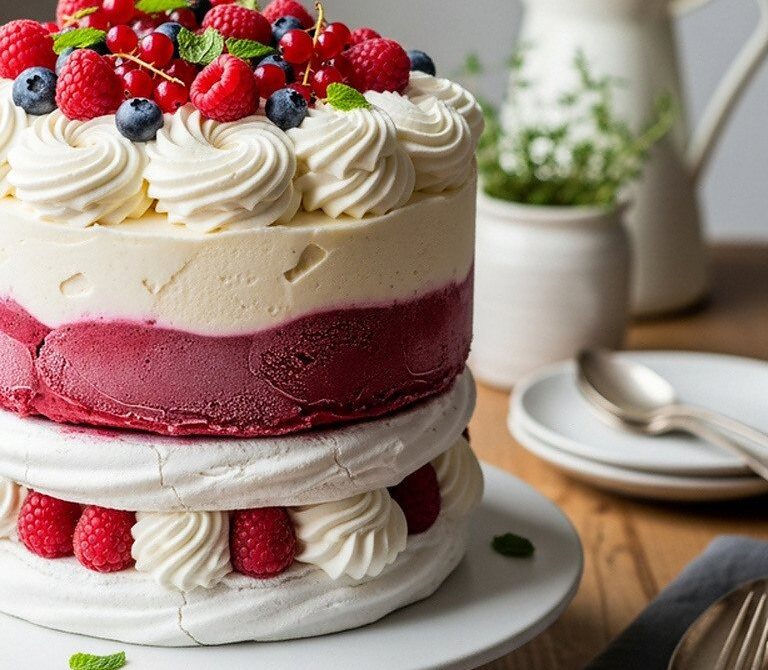 Vacherin Glacé: Classic Layered Meringue Ice Cream Dessert