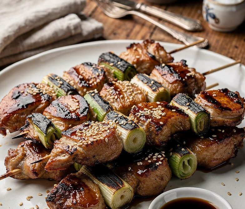 Yakitori Chicken Skewers With Sweet-Savory Tare Glaze