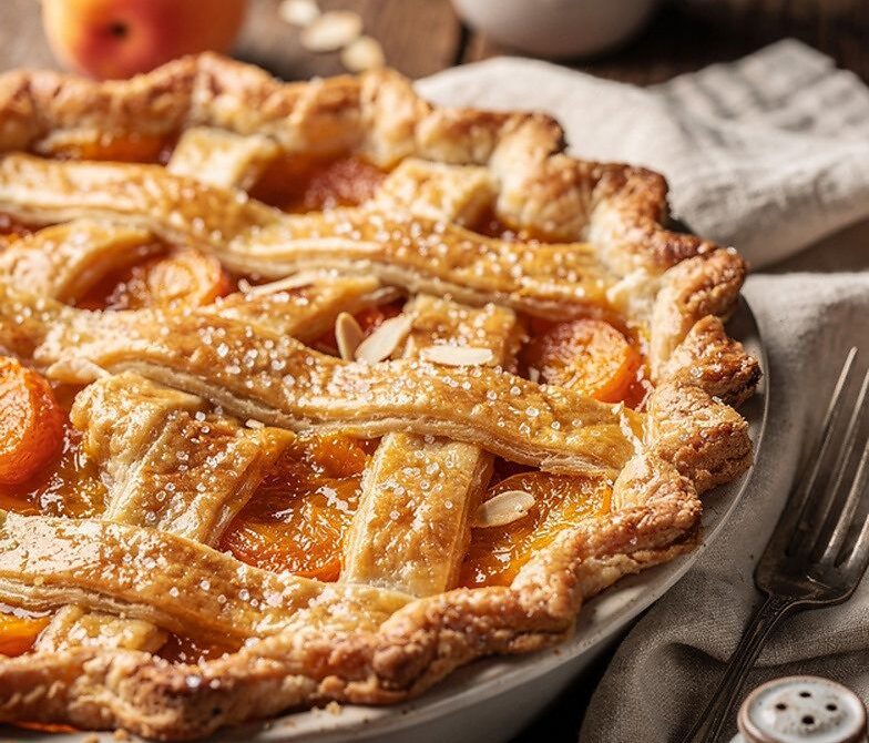 Apricot Almond Lattice Pie with Sweet-Tart Summer Filling