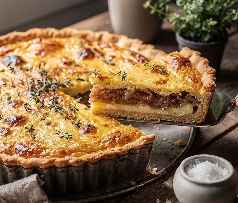 Caramelized Onion and Gruyère Tart with Thyme