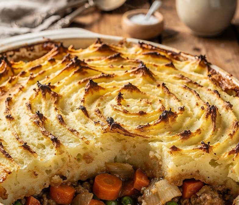 Classic Shepherd’s Pie With Browned Mashed Potato Topping