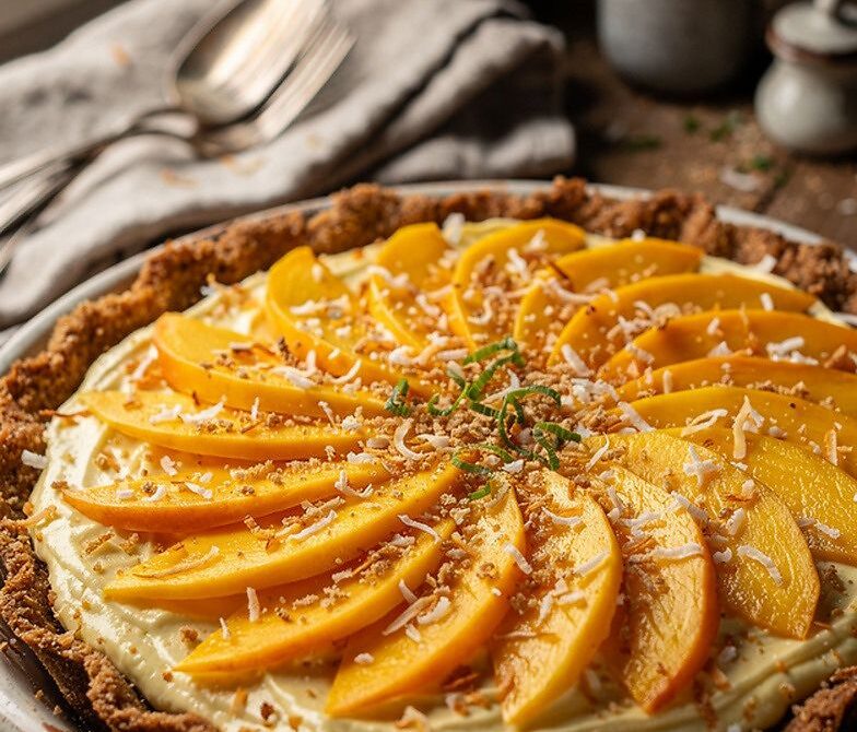 Mango Coconut Cream Pie With Toasted Coconut