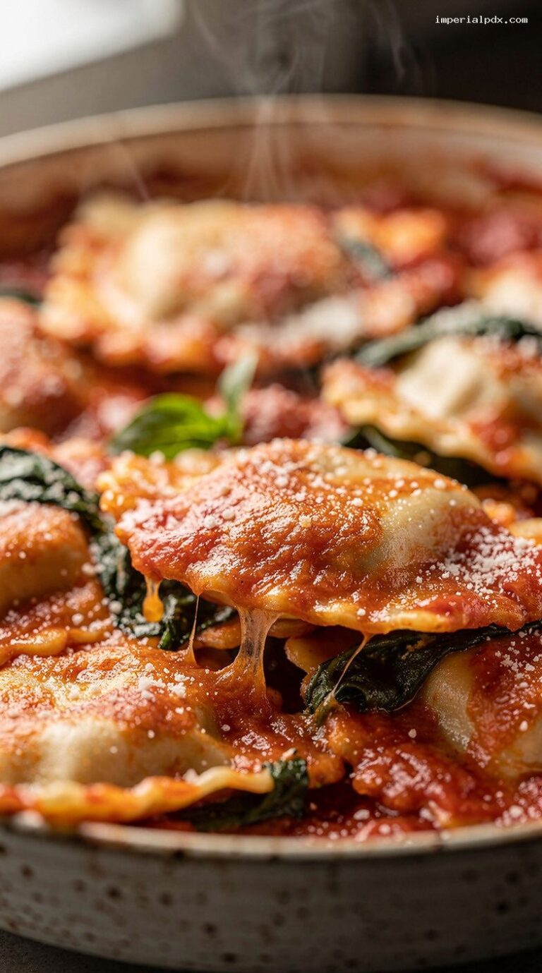 Mircowave Raviloi Microwave Spinach Ricotta Ravioli Bake Bowl with Marinara and ...