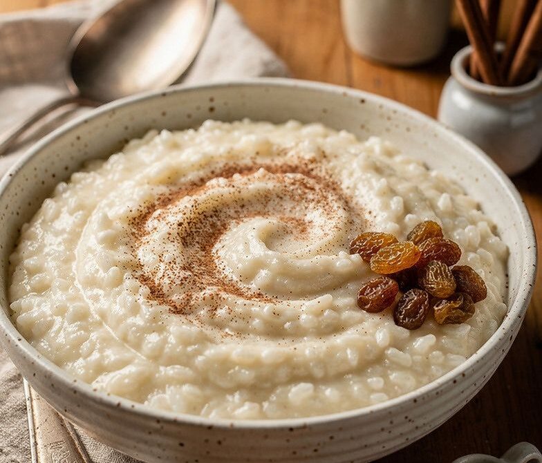 Old-Fashioned Cinnamon Rice Pudding with Vanilla