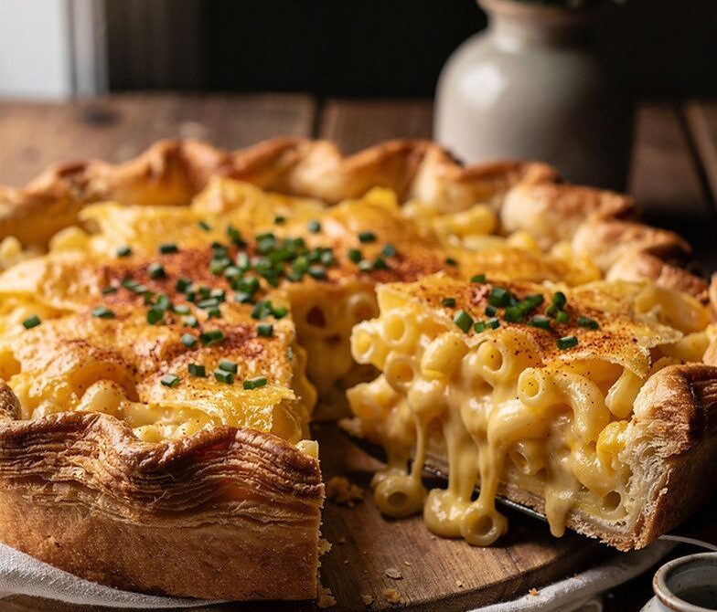 Ultra-Cheesy Mac and Cheese Pie With Buttery Crust
