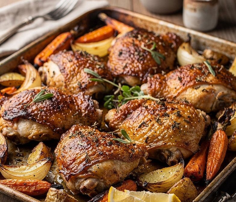 Sheet Pan Chicken and Vegetables with Potatoes and Herbs