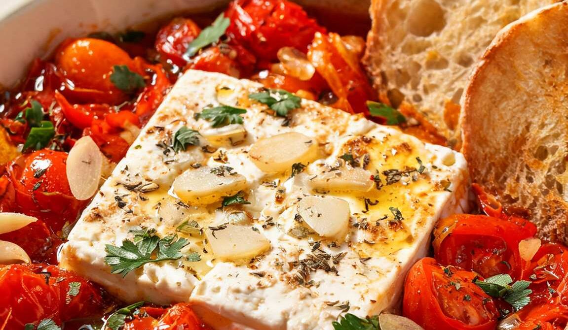 Baked Feta With Tomatoes and Oregano