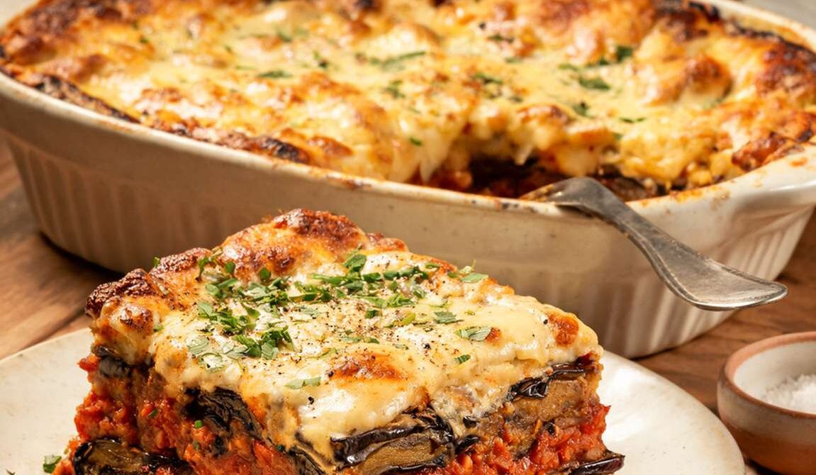 Classic Eggplant Moussaka with Béchamel