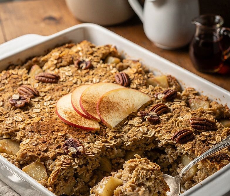 Cozy Apple Cinnamon Baked Oatmeal