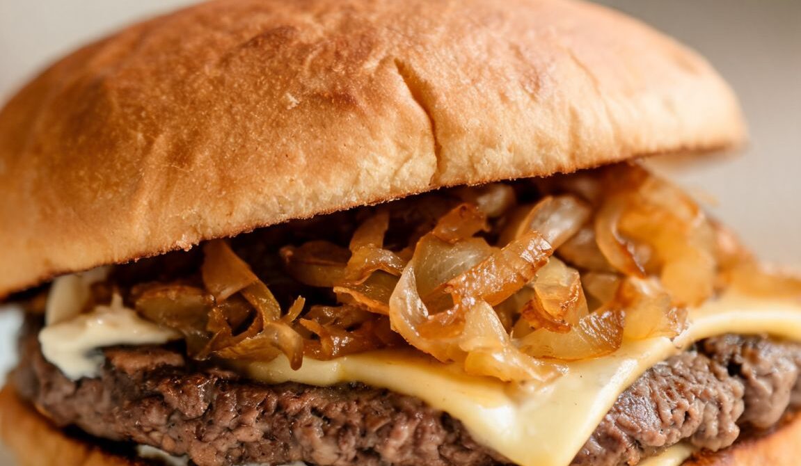 Creamy Horseradish Roast Beef Burger