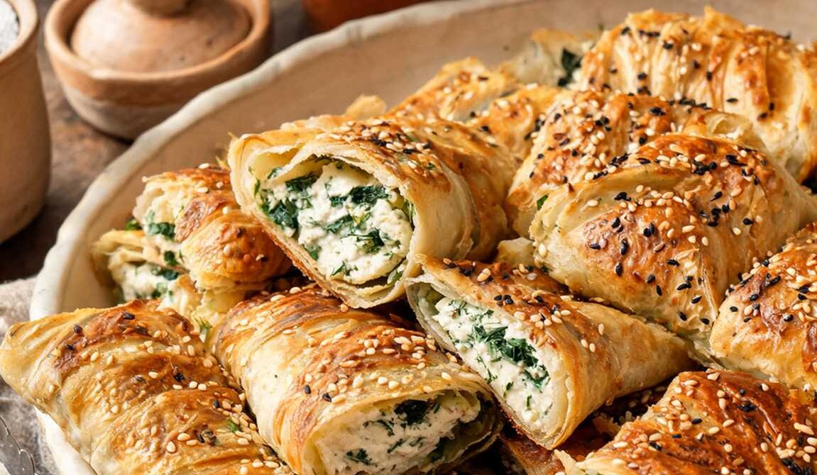 Crispy Cheese Börek With Flaky Phyllo