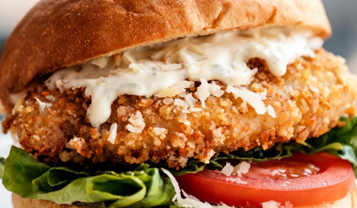 Crispy Chicken Caesar Burger