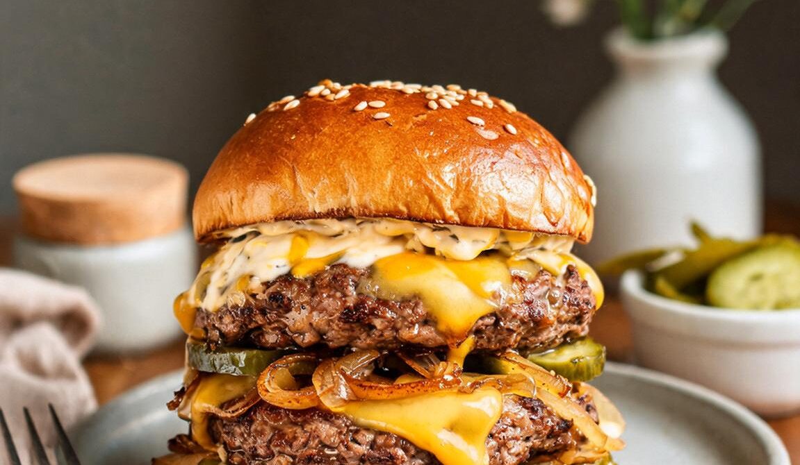 Double Patty Diner Burger With Secret Sauce