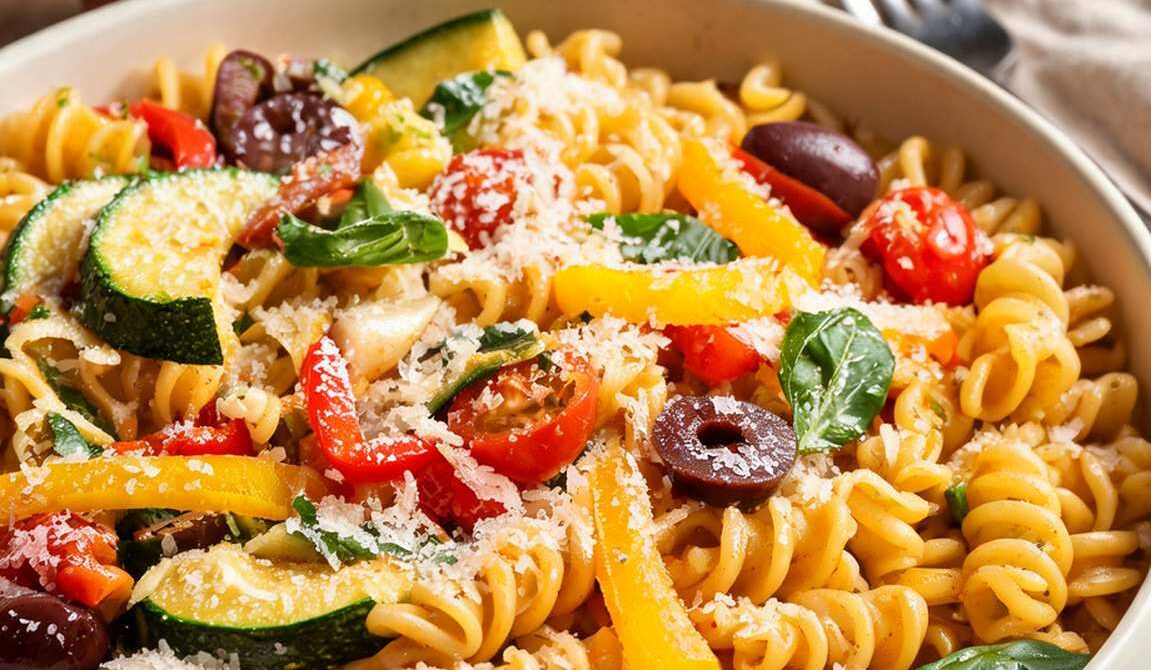 Easy Mediterranean Vegetable Pasta Primavera