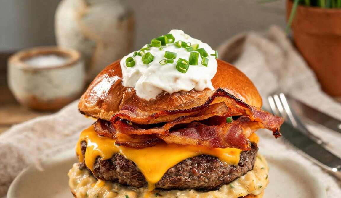 Loaded Baked Potato Steakhouse Burger