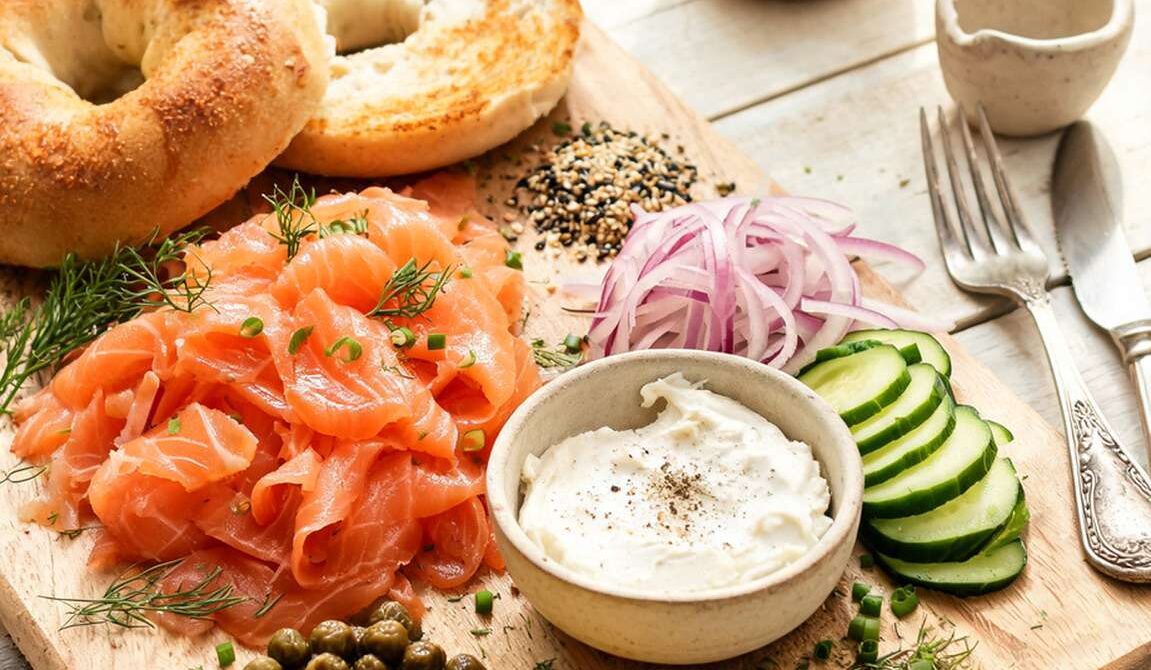 Lox and Bagel Breakfast Board