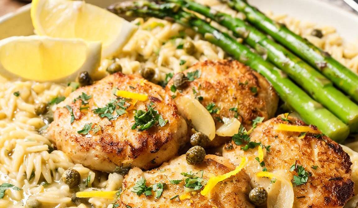 Mediterranean Chicken Piccata With Lemon, Capers, and Garlic