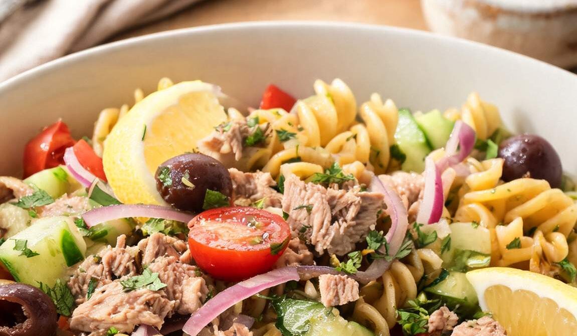 Mediterranean Tuna Pasta Salad
