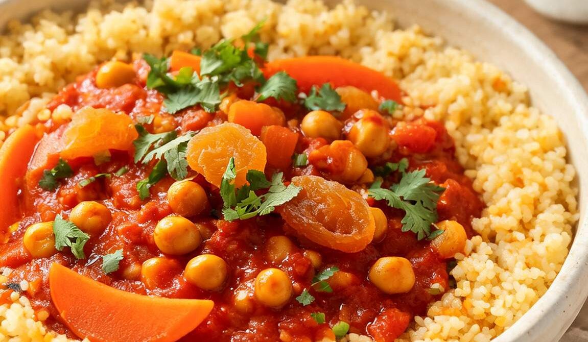 Moroccan Chickpea Stew With Apricots