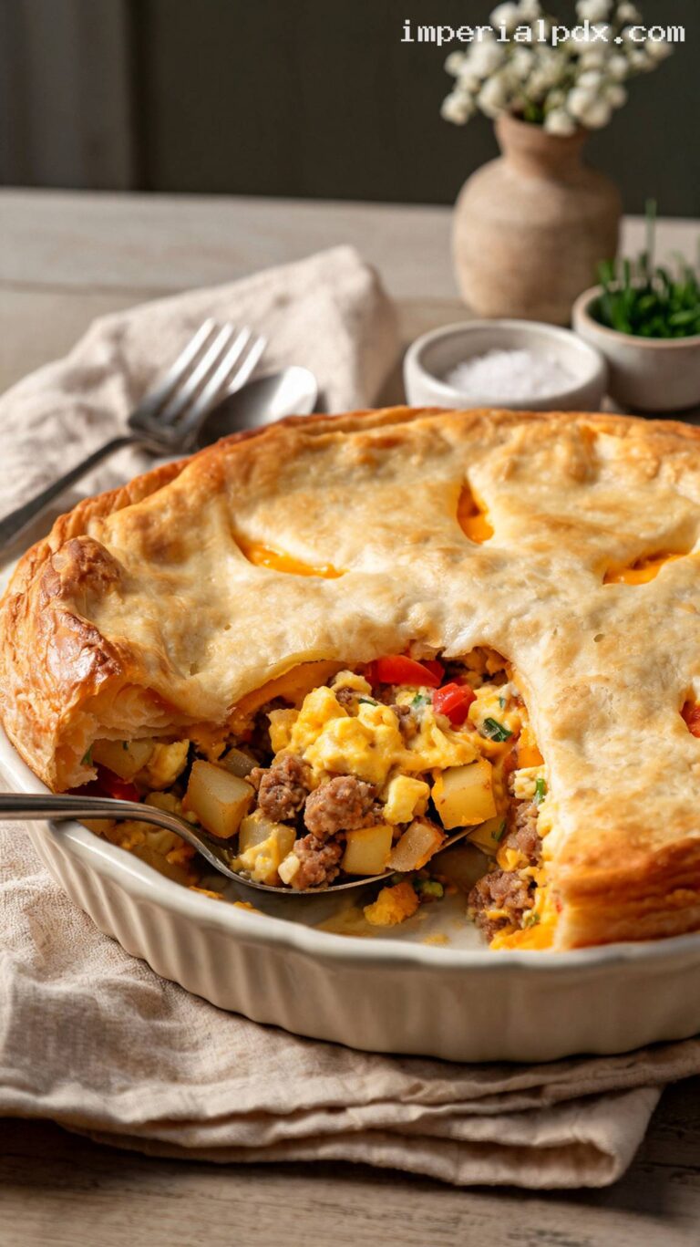 Sausage and Egg Breakfast Pot Pie – Imperial Recipes