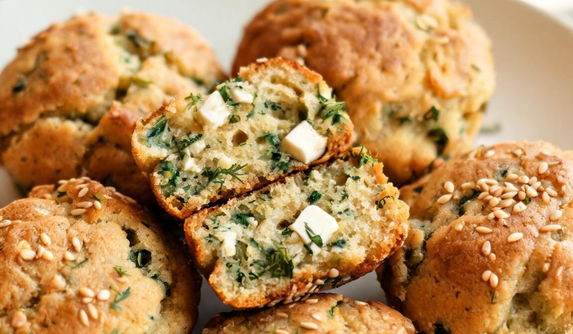 Savory Spinach and Feta Muffins