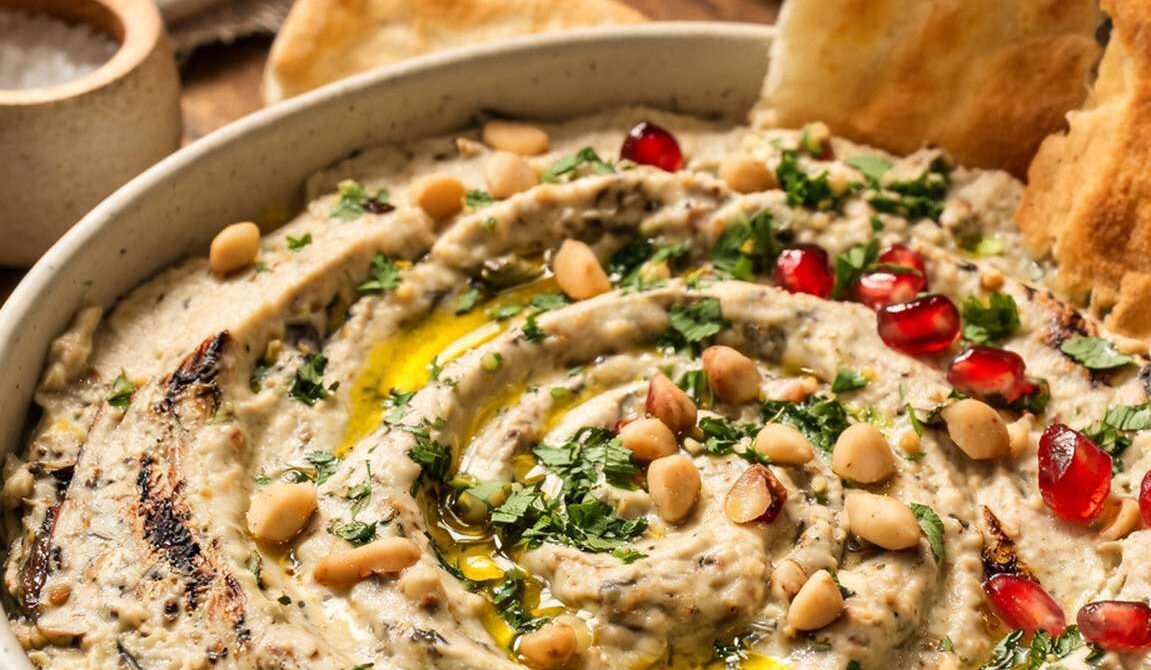 Smoky Baba Ghanoush With Charred Eggplant
