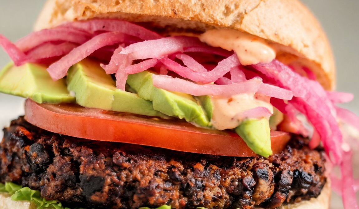 Sweet Potato Black Bean Burgers With Chipotle Yogurt
