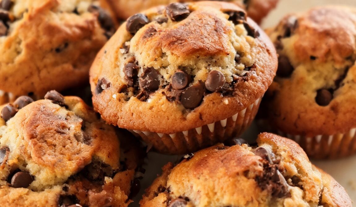 Tender Bakery-Style Chocolate Chip Muffins