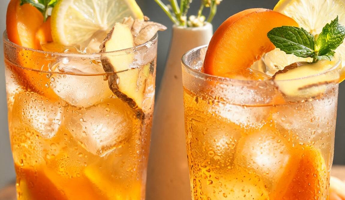 Apricot Ginger Iced Tea
