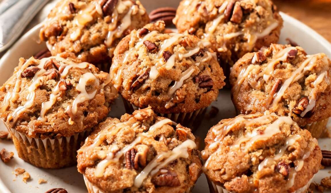 Bakery-Style Maple Pecan Muffins