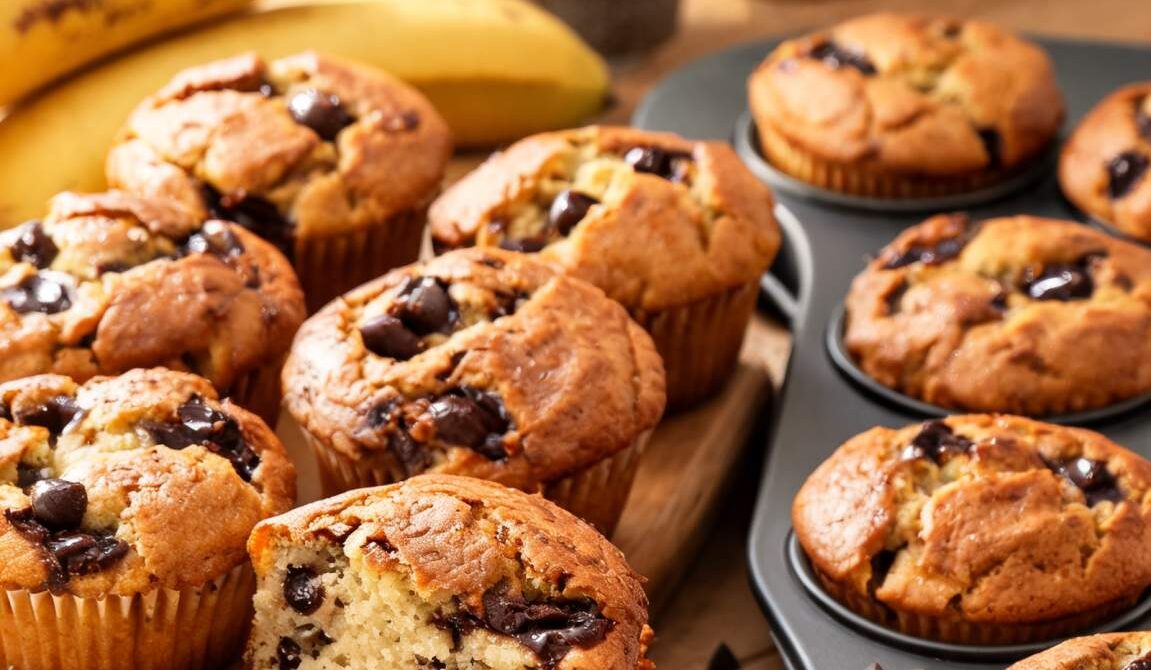 Banana Chocolate Chip Muffins