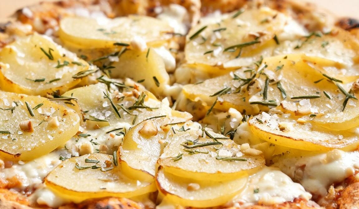 Bianca Potato and Rosemary Pizza