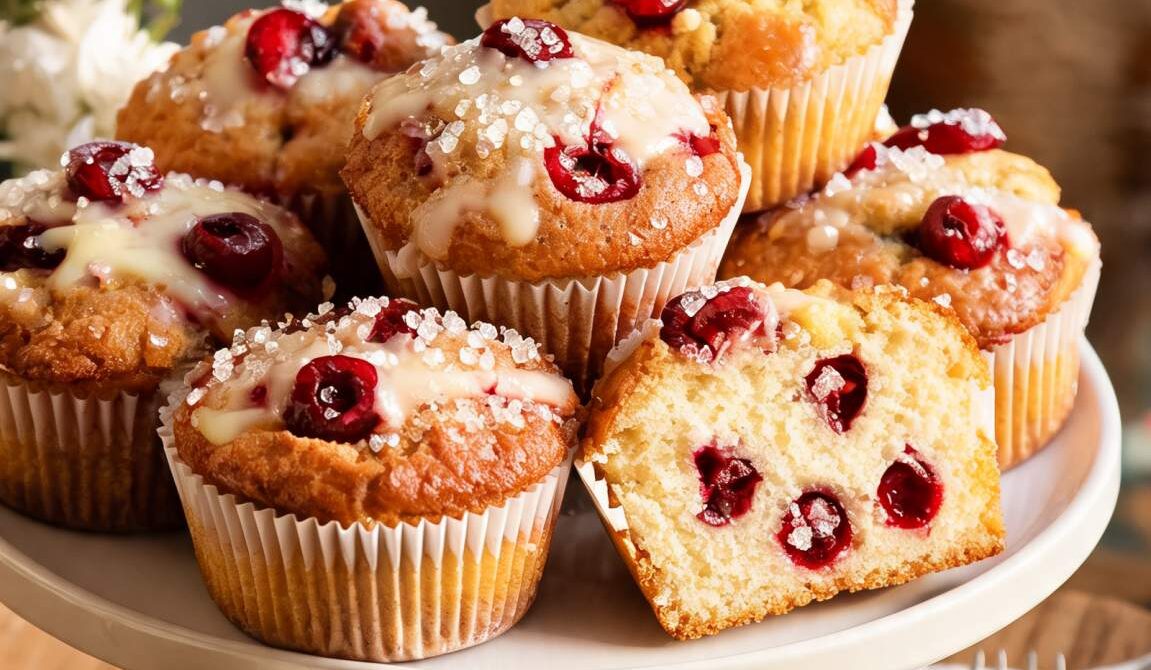 Cherry Vanilla Muffins