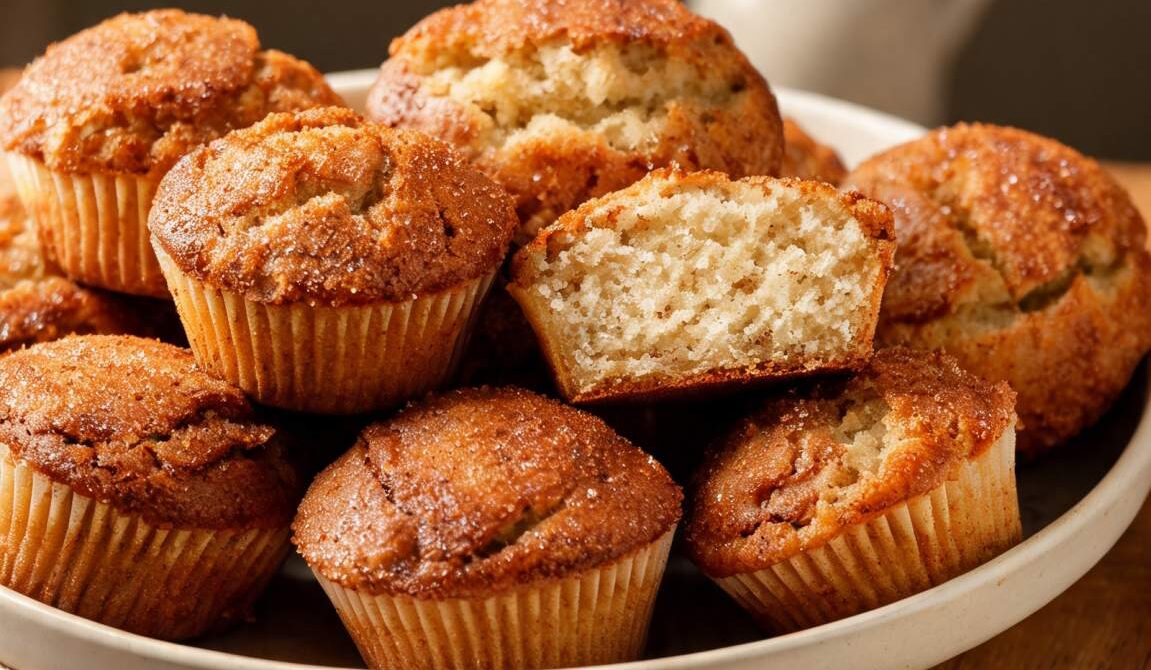 Cinnamon Sugar Muffins With Crackly Tops