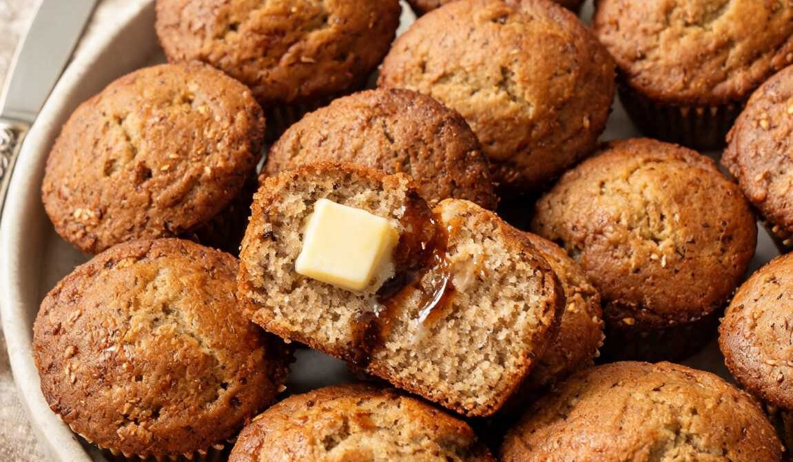 Classic Bran Muffins With Molasses And Cinnamon