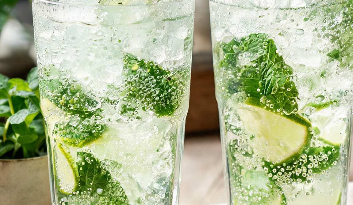 Classic Virgin Mojito With Mint And Lime