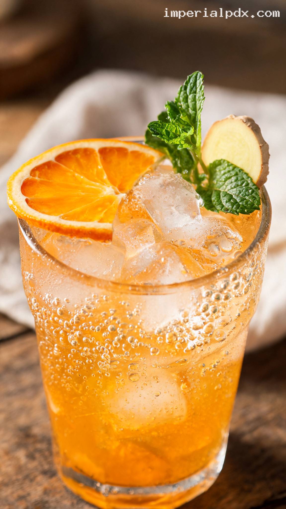 Clementine Ginger Fizz – Closeup