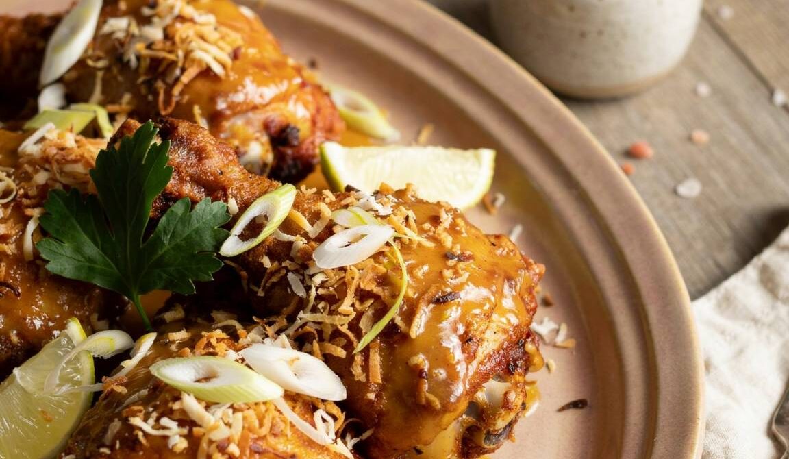 Creamy Coconut Curry Fried Chicken