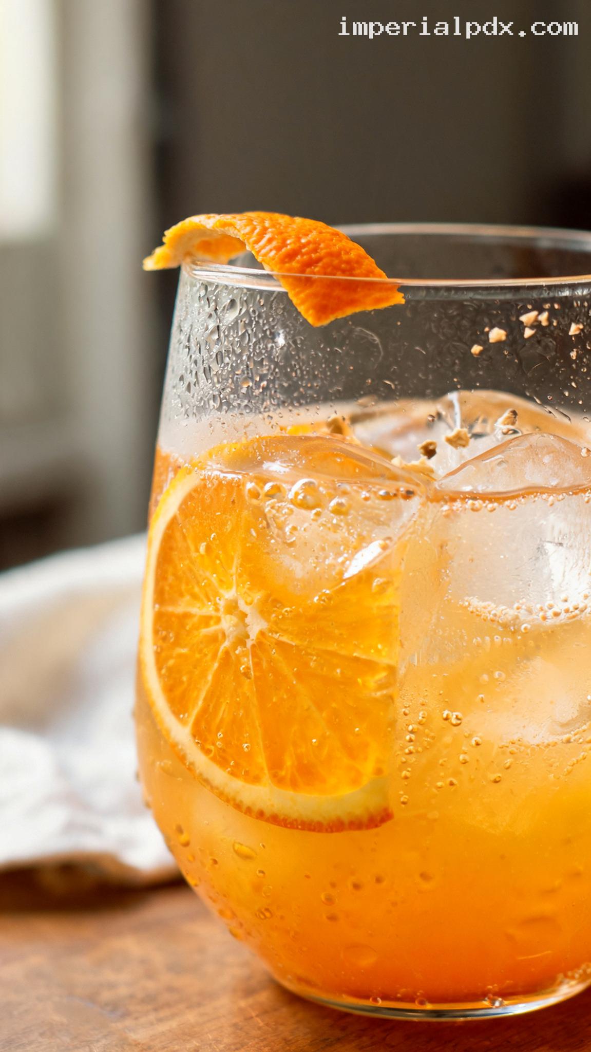 Creamy Tangerine Vanilla Sparkler Recipe – Closeup