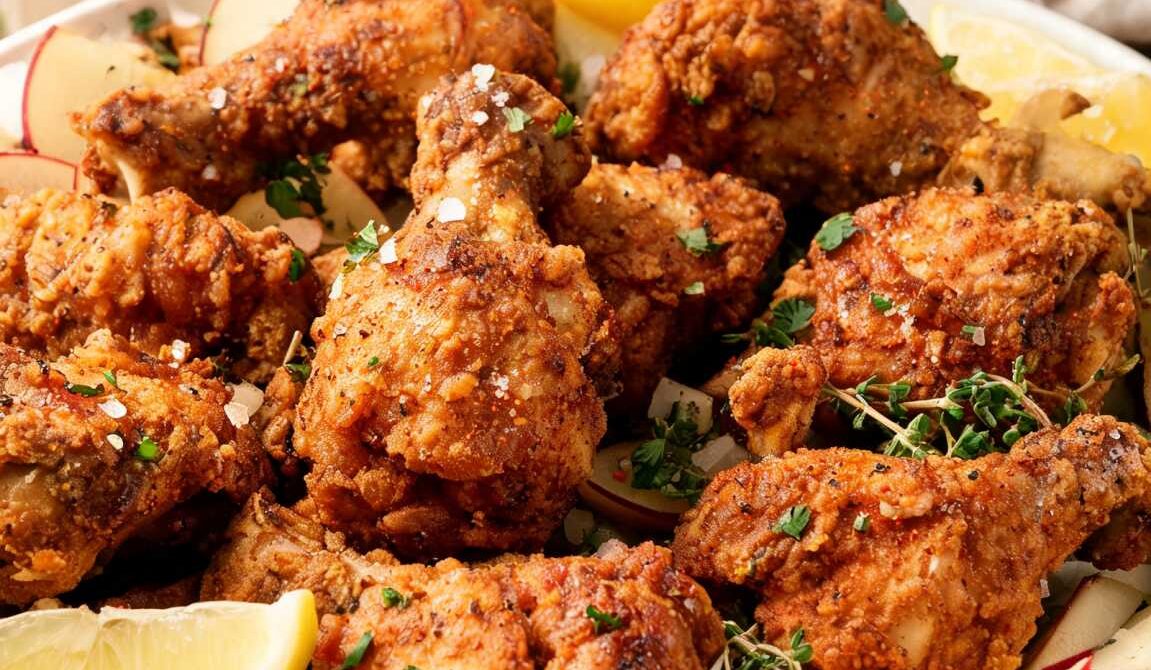 Crispy Apple Cider-Brined Fried Chicken