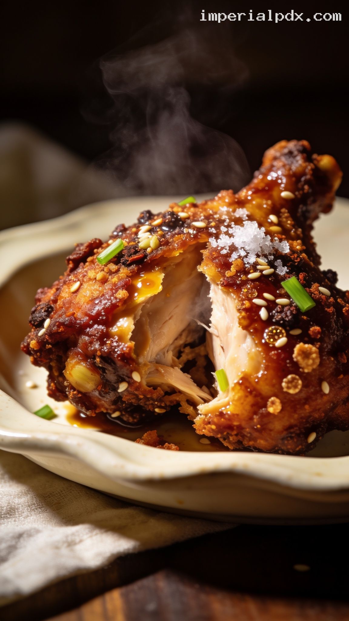 Crispy Chinese Five-Spice Fried Chicken – Closeup