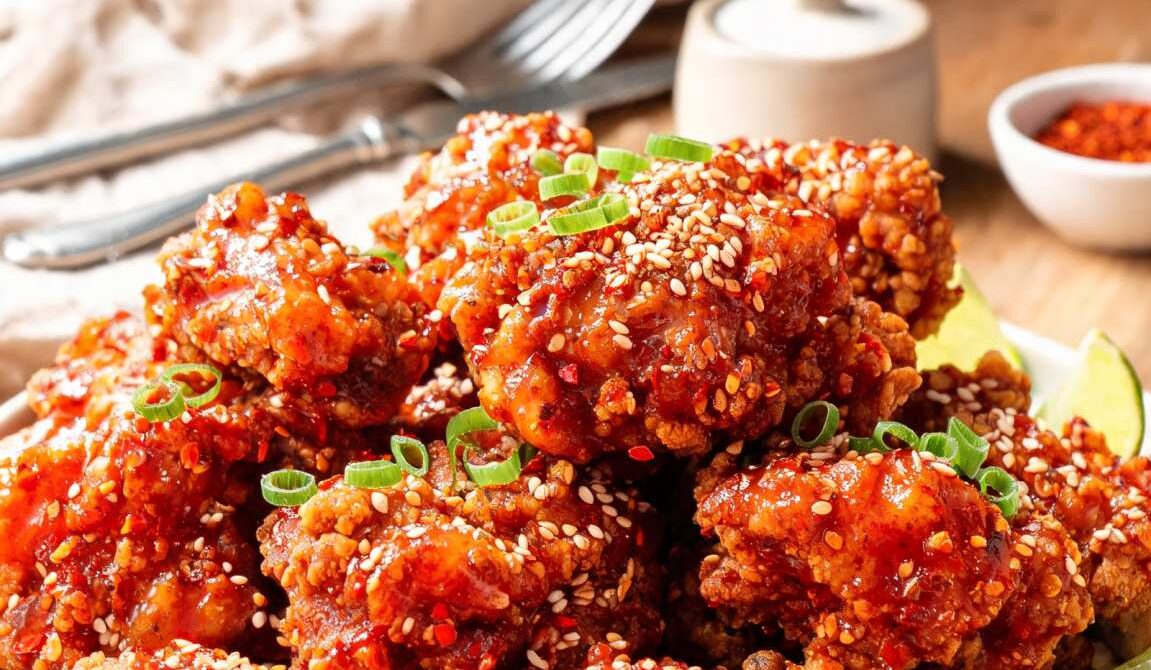 Crispy Gochugaru Honey Fried Chicken